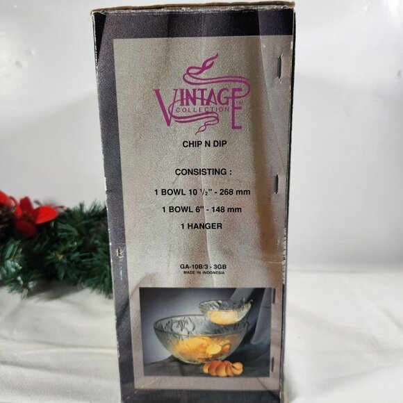 Chip and Dip Bowl Set with Hanger KIG Group Serving Bowl Vintage Collection - Picture 5 of 11